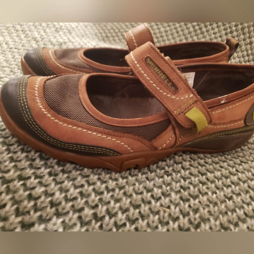 FINAL PRICE DROP Like New Merrell Mimosa Emme Mary Janes - Cocoa Size 7.5 - Picture 6 of 15